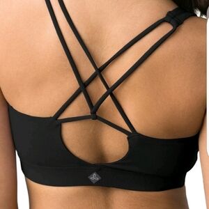 Prana Black Strappy Sports Bra